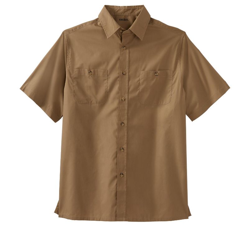 KingSize Men's Big & Tall Short-Sleeve Pocket Sport Shirt, 1 of 2