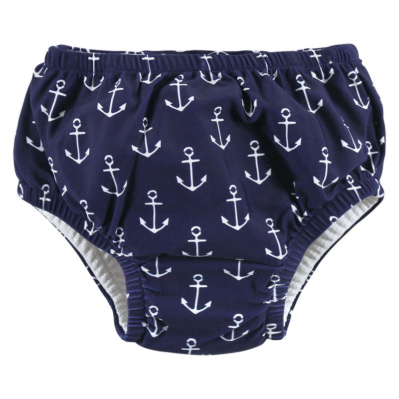Hudson Baby Infant Boy Swim Diapers, Whale Anchor, 4 of 5