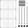 FONTOI Storage Racks, 3-Tier Shelving Unit with Adjustable Leveling Feet, Wire Storage Racks for Entrance Office Kitchen, Sliver, 23.82"*21.7"*13.7" - 2 of 4