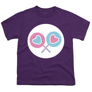 Care Bears: Unlock The Magic Share Bear Belly Kids T Shirt For Youth  Purple  X Small - 1 of 4