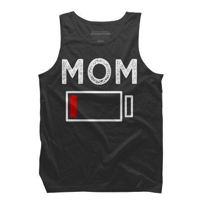 Men's Design By Humans Mom Low Battery Alert By shirtpublic Tank Top