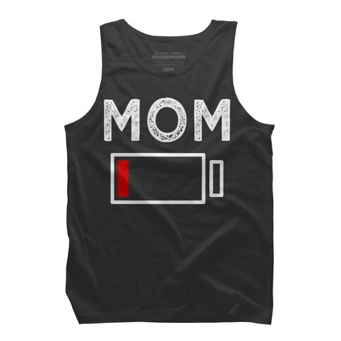 Men's Design By Humans Mom Low Battery Alert By Shirtpublic Tank Top ...