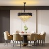 Whizmax Modern New Crystal Chandelier, Black and Gold Glass Lamp, Suitable for Bedroom, Living Room, Study Room - 3 of 4