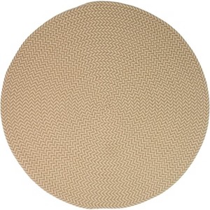 Colonial Mills Ibiza Woven Chevron Doormats - Taupe 50” x 50” - 1 of 3