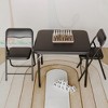 Boys and Girls Folding Table and Chair Set of 3, Featuring a Portable Table and Chairs with Ssoft Pu Cushions. No Assembly is Required - 3 of 4