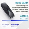D-Link Wi-Fi 6 AX1800 Gigabit USB 3.0 Adapter with Cradle for Upgrading Desktop & Laptop PCs - (DWA-X1850-B1) - 3 of 4