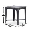 Vynxaria Rustic Industrial Lift-Top End Table Highly Distressed Top & Base, Metal Structure, Locking Casters, Functional Design - 2 of 4