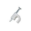 RCA VH102R Coaxial Cable Clamps with Nails, 20 Count in White - 3 of 4