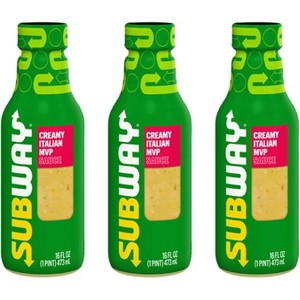 Subway Creamy Italian MVP Sauce, 3-Pack 16 fl. oz. Bottles - 1 of 1