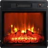 SEVOBAL Indoor Fireplaces 23" Electric Fireplace, 3DInfrared Black Fireplace Electric Insert Heater, Adjustable, Black, 23.03"*5.16"*5.16" - 2 of 4