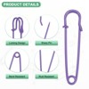 Unique Bargains Sewing Upholstery Spring Lock Blanket Bulk Large Safety Pins 30 Pcs - 2 of 4