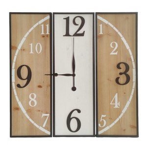 VIP Wood 30 in. Brown Wall Clock - 1 of 2