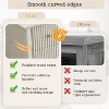 Vynxaria 5-Drawer Fluted Dresser - 45" Tall Modern Chest, Metal Handles, Wooden Organizer for Bedroom/Living Room - 4 of 4