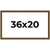 PosterPalooza | Flat Gold Picture Frame - UV Acrylic, Backing Board, Hanging Hardware Included - 2 of 4