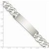 Black Bow Jewelry Mens 13mm Sterling Silver Polished Engravable Curb Link I.D. Bracelet - 3 of 4