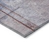 Lavender And Ivory Abstract Washable Indoor Outdoor Area Rug - 4 of 4