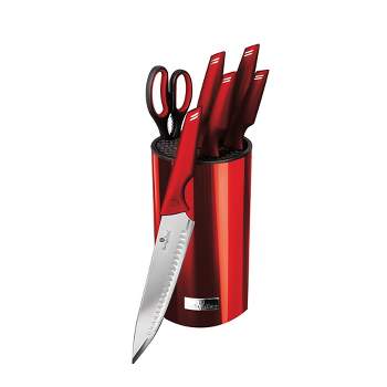  Masterchef 13pc 7 RED Santoku Knife Cutlery Set w