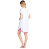 Casual Nights Women's Rayon Short Sleeve Dot Dorm Sleepwear Nightshir - 3 of 3