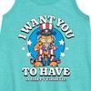 Girls' - Garfield - Want You To Have A Happy Fourth Graphic Sleeveless Aline Dress - 2 of 3