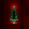 Infinity Light Christmas Tree 25"H Acrylic Display with Dual-Sided Star – Green Holiday LED Decor by Melrose - 3 of 3
