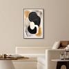 Art Remedy Milk Butterscotch and Dark Chocolate Brown Earthy Abstract Wall Art Framed - 2 of 4