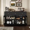 Buffet Cabinet with Storage, 55.1" Large Sideboard Buffet Cabinet - 3 of 4
