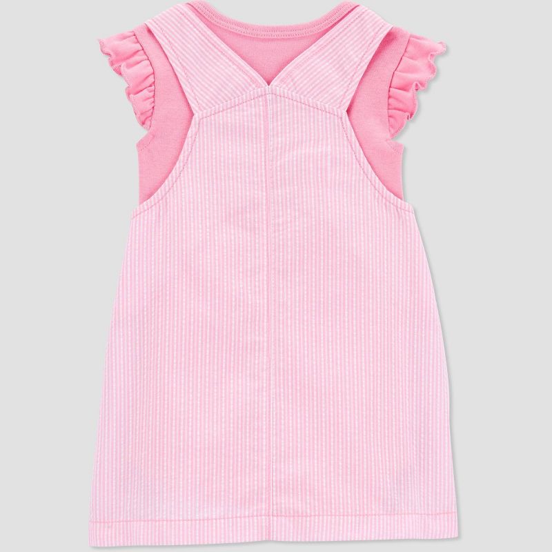 Carter&#39;s Just One You&#174; Baby Girls&#39; Striped Bunny Jumpsuit - Pink, 4 of 7