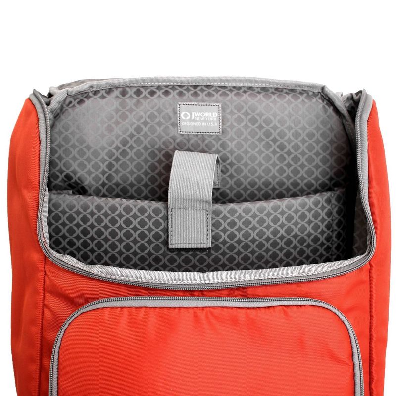 J World Elemental Laptop 18&#34; Backpack - Orange: Air Mesh Cushioned, Gender Neutral, School & Travel Ready, 4 of 7