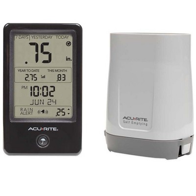 Wind & Weather Acurite Digital Rain Gauge with Self-Emptying Remote Collection Unit