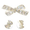 Unique Bargains Exquisite Butterfly Rhinestones French Barrette Hair Clips Purple 1 Pc - 3 of 4