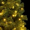 Aghana Digitals 70.9" Green Artificial Christmas Tree with Hinged Branches, 300 Warm White LEDs, 8 - 2 of 4