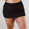 Calypsa Women's Chlorine Resistant High Waisted Mini Swim Skirt With Shorts - image 4 of 4