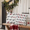Christmas Pillow Covers 18x18 inch Set of 2, Farmhouse Xmas Trees Moose Believe Throw Pillow Covers - 3 of 4