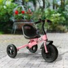 Whisen Kids’ Riding-on Tricycle with Ergonomic Seat, Removable Front Wheel, Bell and Mudguard, Indoor/Outdoor Riding Toy Gift - 2 of 4