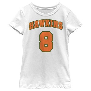 Girl's Stranger Things Number Eight T-Shirt - 1 of 4