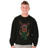 Ugly Christmas Santa Sock Monkey Sweatshirt for Men or Women Brisco Brands - 4 of 4