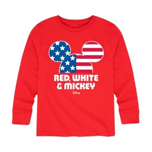 Boys' - Disney - Americana Long Sleeve Graphic T-Shirt - 1 of 4
