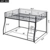 NicBex Bunk Bed with Guardrail,Loft Bed with Built-in Sloping Ladder,Modern Bunk Beds,Noise Reduced Bunk Beds for Bedroom - 3 of 4
