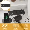 Makeup Vanity Desk with 3 Color LED Mirror, with Soft Cushioned Stool, Modern Dressing Table, with Charging Station, 3 Drawers for Bedroom - 3 of 4