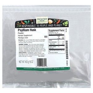 Frontier Herb Psyllium Seed Husk Powder - Single Bulk Item - 1 lb - 1 of 2