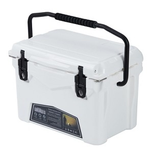 Camping Cooler, Portable Insulated Ice Chest Cooler Box with Heavy Duty Handle, 5-Day Ice Retention, Great for Beach, Camping, Picnic - 1 of 4