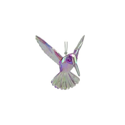 Kurt S. Adler 4" Purple Iridescent Acrylic Hummingbird Christmas Ornament