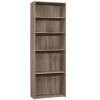 Bookshelf, Bookcase, 6 Tier, 72"h, Office, Bedroom, Brown Laminate, Transitional - 2 of 4