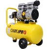 HANPURE 1.5HP Silent Oil-Free 8 Gallon Air Compressor, Portable with Wheels, 70 dBA, Auto Drain Valve, Electric, Lightweight, Yellow - 3 of 4