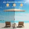 PAGED Rectangle Patio Umbrella Modern Market Umbrella with Lift, Tilt, Crank for Garden and Poolside, Umbrella Base Not Included - 4 of 4