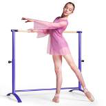 Costway 51'' Portable Freestanding Stretching Dancing Ballet Bar with4 Adjustable Heights