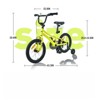 VisioGear Kids Bike,16 Inch Kids' Bicycle with Training Wheels for Boys Age 4-7 Years, Yellow & Black, 43.3"*22.8"*29.6" - 3 of 4