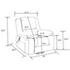 NicBex Linen Lift Recliner Chair for Elderly,Massage Chairs with Vibration Massage and Lumbar Heating,Reclining Chairs for Living Room - 3 of 4