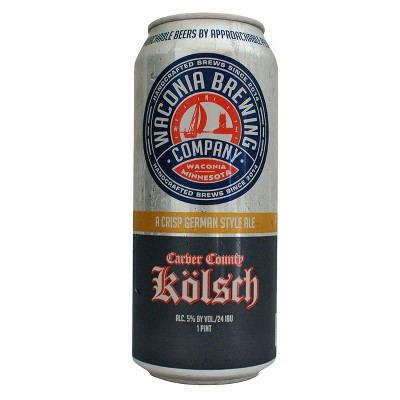 Waconia Carver County Kolsch Beer - 4pk/16 fl oz Cans