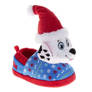 Paw Patrol Chase and Marshall Christmas Slippers Cozy Plush Santa House Shoes Size Toddler - Little Kid - 1 of 4